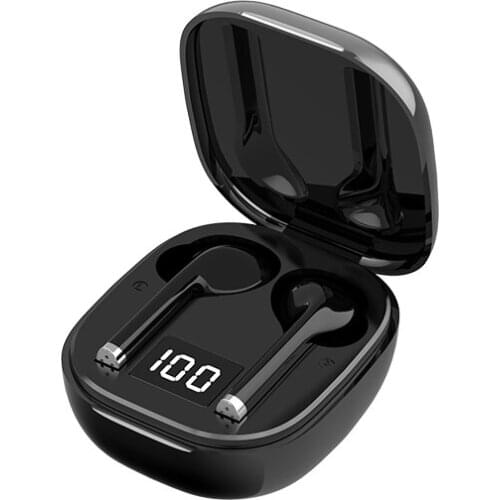 TWS Noise Cancel Touch Control Earphones Bluetooth 5.0 Wireless Headphone 3D Stereo Sound Earbuds LED Power Display Headsets