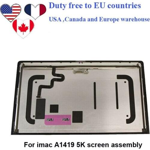 New LCD Screen Assembly for iMac A1419 LM270QQ1 SDB1 SDA2 SDC1 5K Duty free to EU Canada Ukraine Australia USA
