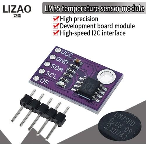Official LM75 LM75A temperature sensor high speed I2C interface high precision development board module