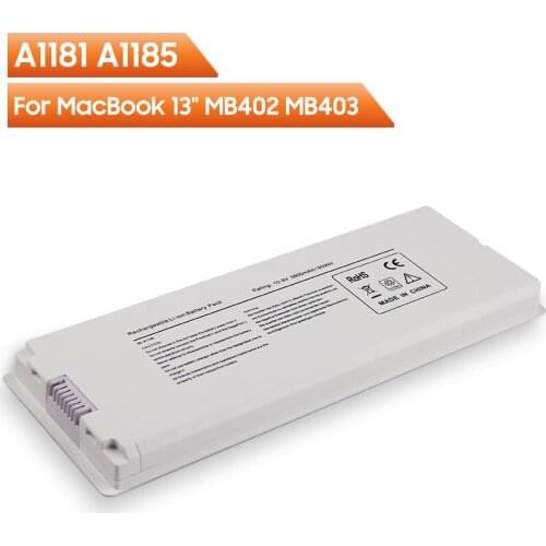 Original Replacement Battery A1181 A1185 For MacBook 13" MB402 MB403 MA566FE/A MB881LL/A Authentic Rechargeable Battery 5600mAh