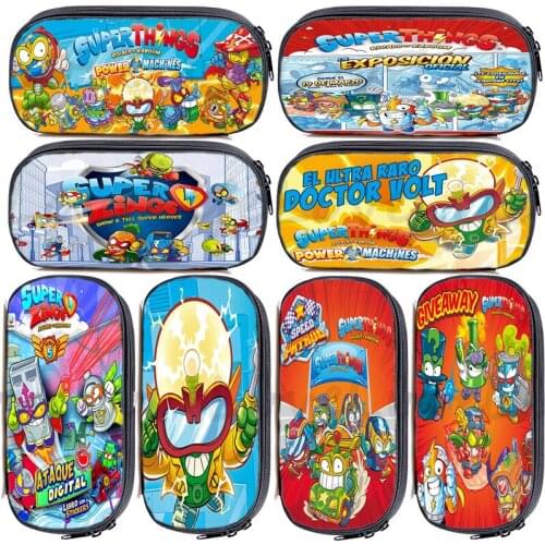 Super Zings Pen Bag Child Pencil case Kids School Box Students Super Things Pencil Bag boys girls Large Capacity Stationery Bag