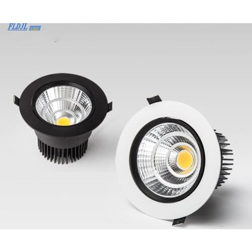 Dimmable AC85V-265V 5W7W9W12W15W18W Ceiling downlight Epistar LED lamp Recessed Spot light For home illumination Drop shipping