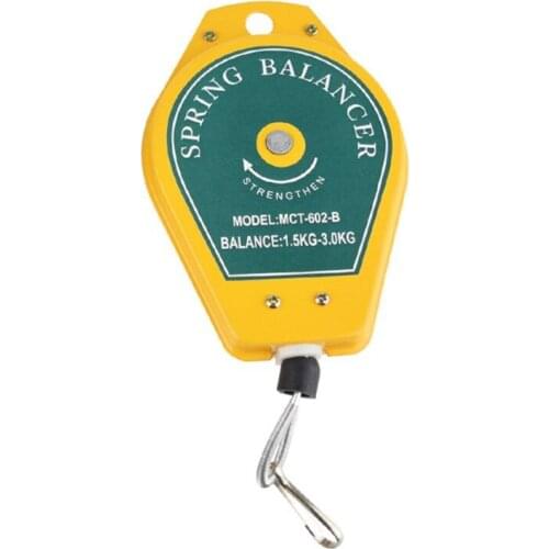 Durable Retractable Spring Balancer Steel Wire Rope Measuring Tool Hook Holder