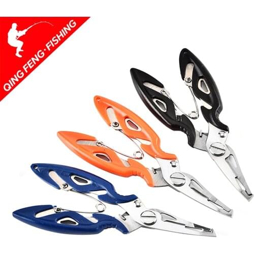 Fishing Plier Scissor Braid Line Lure Cutter Hook Remover Tackle Tool Cutting Fish Use Tongs Scissors Fishing Pliers 3Colors