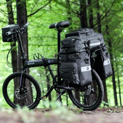 Mountain Road Bicycle Bike 3 in 1 Trunk Bags Cycling Double Side Rear Rack Tail Seat Pannier Pack Luggage Carrier Shoulder Bags