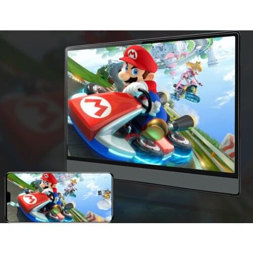 17.3 Inch Super-Ultra Portable Monitor 1920 * 1080P IPS Screen USB Display with Folding Holder For HDMI PS3 PS4 XBOX for PC