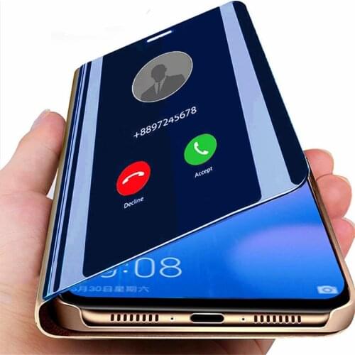Smart Mirror Flip Case For Xiaomi 11 10T 10 9T 9 8 Pro Lite poco X3 Nfc F2 Pro Poco F2 Pro Poco M3 Poco M2 A3 Lite CC9 CC9E 5A
