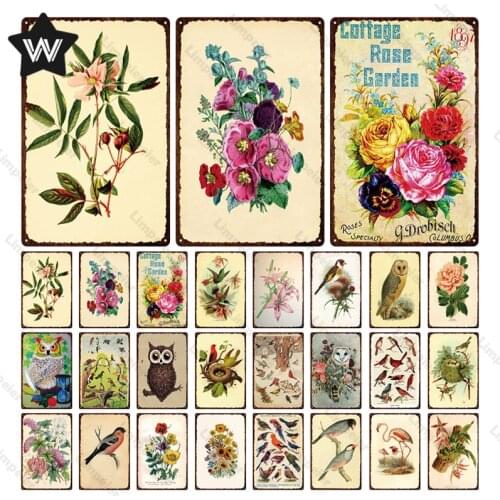 Vintage Metal Tin Sign Shabby Chic Wall Decor Wall Stickers Metal Plate Retro Style Tin Plaques for Man Cave Bar Club Decoration