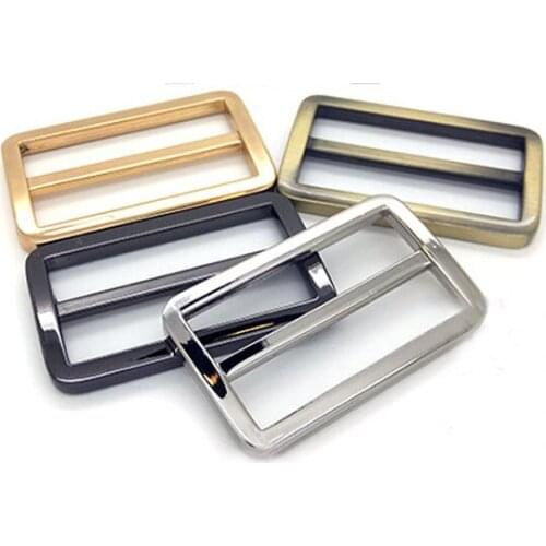 1 1/2 Inches Flat Metal Slide Buckle Triglide Strap Adjuster Sliders