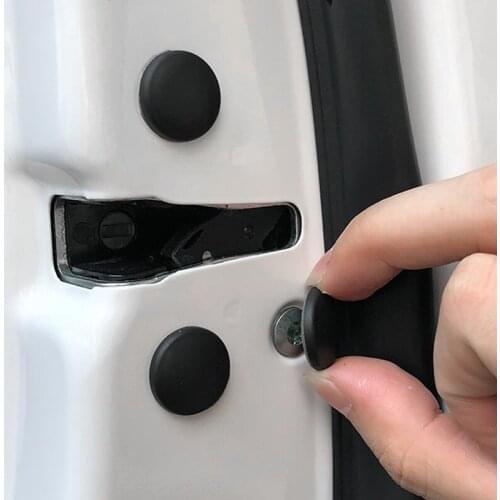 12Pcs Practical Car Interior Door Lock Screw Protector Cover Anti-Rust Cap Trim Stickers For Toyota Camry Corolla RAV4 Yaris