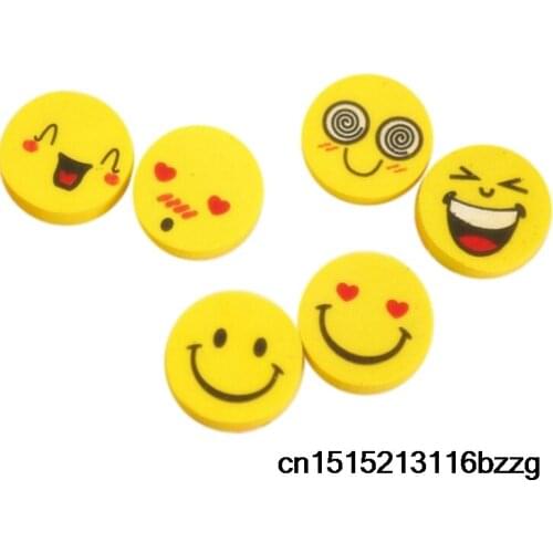 2304PCS Random Cute Smile Magnetic Whiteboard Eraser Kawai Challk Marker Erasers For Kids Stationery Office