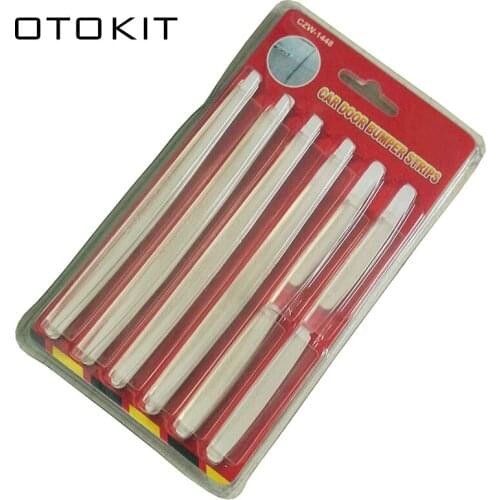 8pcs/lot Car Door Anti-collision Strip Bumper Protector Car Crash Bar Anti-rub Bar Retail Bumper Crash Styling Sticker Mouldings