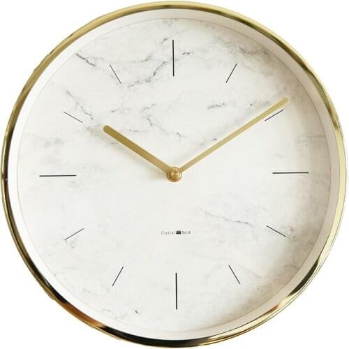 Silent Modern Wall Clock Nordic Living Room Marable Luxury Golden American Wall Clock Kitchen Relogio Parede Home Decor MM60WC