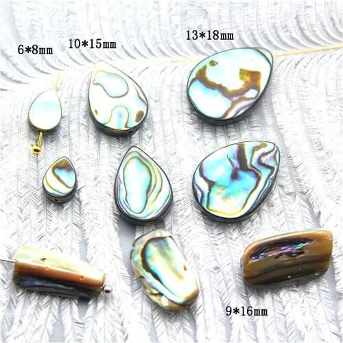 5pcs / bag Natural Abalone Shell Beads Drop Shape Loose Jewelry DIY Necklace Bracelet Earring Jewelry Accessories