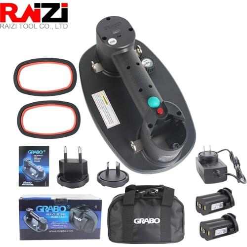 Raizi Grabo Electric Vacuum Suction Cup for Granite Glass Tile Wood Dry-Wall Fast Shipping Heavy Slab Lifting Portable Lifter
