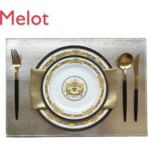 French Model Room Light Luxury Tableware Set European American Classical Western Cuisine Plate Dining Table Plate Decoration