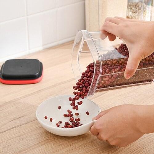 Kitchen Household Airtight Storage Tank Thickened Moisture-proof Grain Tank Dried Fruit Sealed Tank Set He