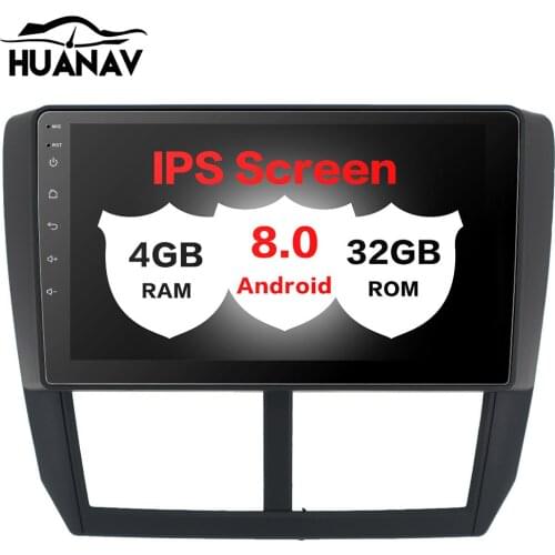 HUANVA Android8.0 no DVD Player GPS navigation ForSubaru Forester Impreza 2008 multimedia player tape recorder 8-Core navi Audio