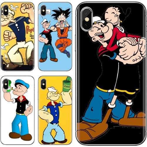 For Xiaomi poco X3 nfc F2 Pro M3 Mi 5X 6X Max Mix 1 2 2S 3 Mi5 Mi6 Mi3 Mi4 Soft Covers Man-Popeye-C-The-Sailor