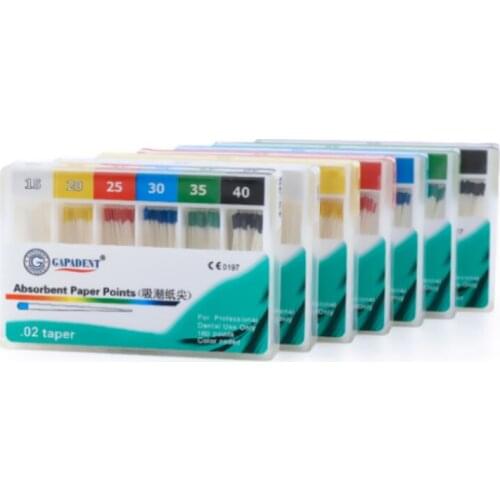 Root Canal Cleaning Tips 5 Packs Dental Absorbent Paper Points Sterile New Dental Sterile Gutta Percha Oral Hygiene Hot Selling