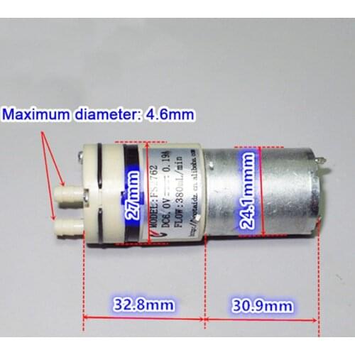 Micro Mini 370 Water Pump DC 3.7V 5V 6V 380mLPM Large Flow Small Electric Pump Household Self-priming Clean Pump DIY Fish Tank