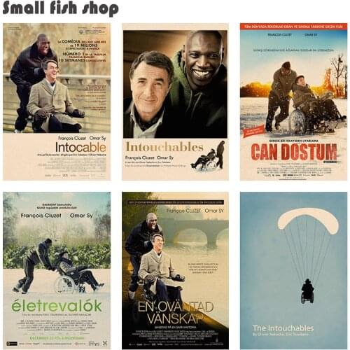 Intouchables Home Furnishing decoration Kraft Movie Poster Drawing core Wall stickers