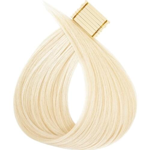 New products virgin hair double drawn cuticle aligned 6D 2nd Generation pre bonded Indian human hair extensions