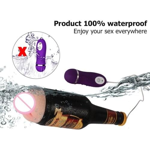 2020 New Design Bottle Shape Masturbator Cup Vibrating For Men Gay 18+ Male Masturbator Cups Pocket Pussy Realistic Erotic Toys