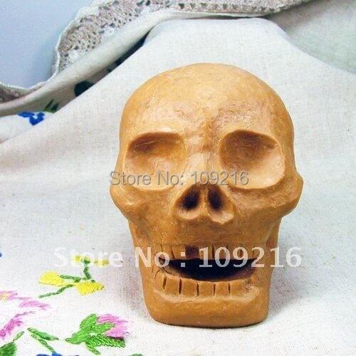 Wholesale!!!New 3D Skeleton Head (R0374) Silicone Handmade Candle Mold Crafts DIY Mold