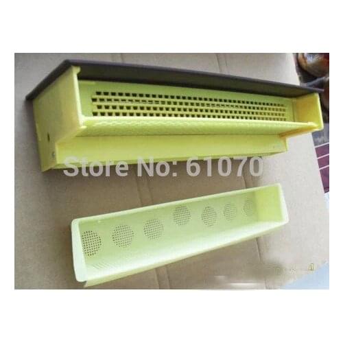 Yellow BeeHive Plastic Pollen Trap/Collector with Tray Entrance kit
