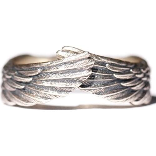 Simple Stylish Women Wings Rings Metal Silver Plated Romantic Girl Gift Ring For Party Ladies Fashion Jewelry