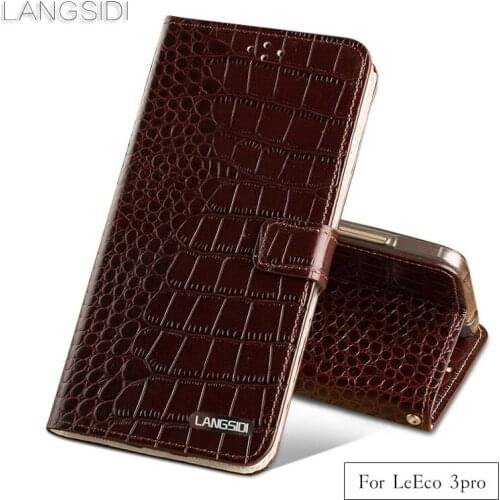 Luxury phone case Crocodile tabby fold deduction phone case For LeEco 3pro cell phone package handmade custom