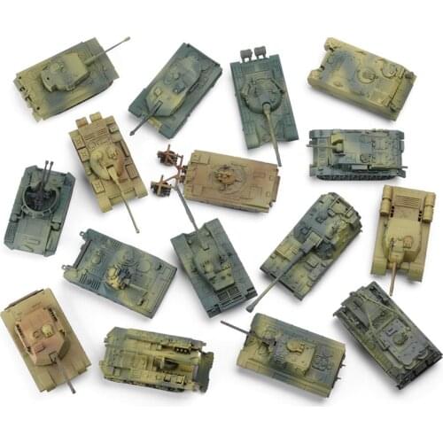 5pcs/lot Different Model 1/72 Military Assembled Tank DIY Building Block Toys Car Collection Decoration Gift for Children