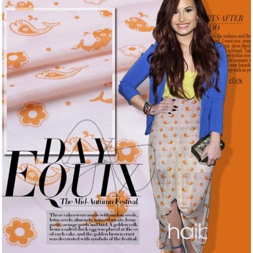 Silk fabric including 50% pure silk+50% silk cottom dress making fabric