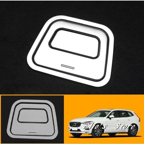 Car Styling 3PCS Stainless Steel Matte Interior Rear Spare Wheel Handle Cover Trim for VOLVO XC60 2018 2019 2020 accessories