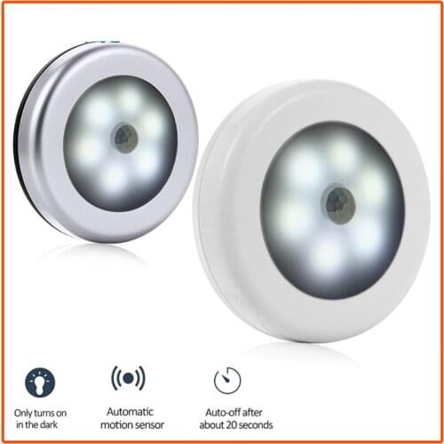 Night Light Smart Motion Sensor LED Night Lamp Battery Operated Wireless Detector Light For Room Hallway Toilet Bedside Lamp