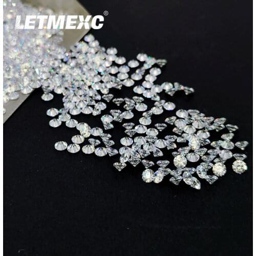 1.0 ct Per Pack Small Size Loose Moissanite Gemstones D Color Excellent Round Cut for Custom Diamond Jewely
