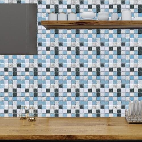 1set 10pcs Crystal Tiles Self Stick Mosaic Tile For Kitchen And Bathroom Backsplash Creative Brick Crystal Wallpaper #50g