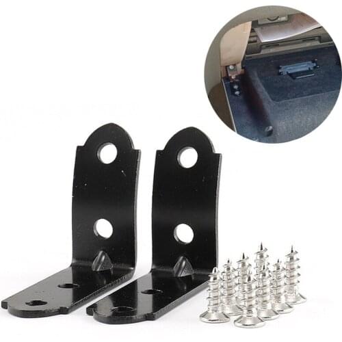 2PCS Glove Box Lid Hinge Snapped Repair Kit For Audi A4 B6 B7 8E 2001-2008 8E1880302B (2pcs Hinge Brackets + 8pcs Screws)
