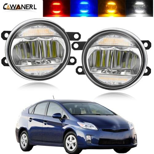 2in1 Fog Light + Daytime Running Light H11 Car LED Fog Light Assembly DRL 30W 8000LM 12V For Toyota Prius 2009 2010 2011 2012