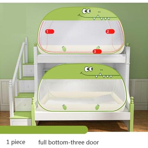 4 Sizes Cartoon Dinosaur ChildrenS Yurt Mosquito Nets For Dormitories Bunk Anti-Mosquito Netting Foldable Full Bottom Bed Tent