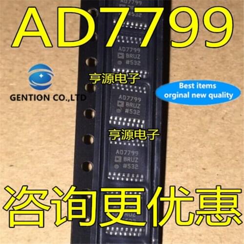 5Pcs AD7799 AD7799BRU AD7799BRUZ TSSOP16 Data converter chip in stock 100% new and original