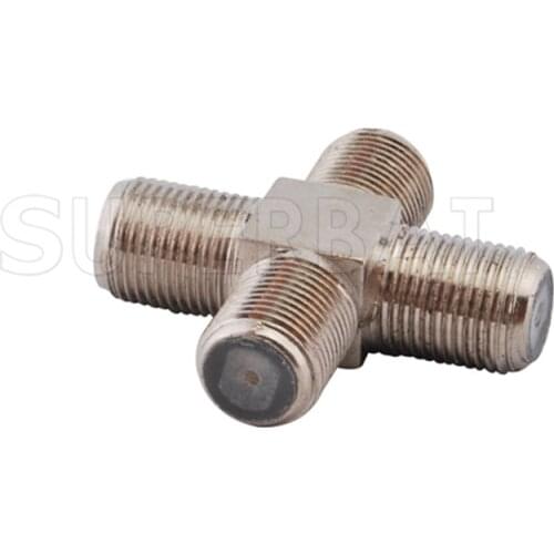 Superbat 5 pcsF RF Adapter F Female Jack to Jack to Jack to Jack + Type