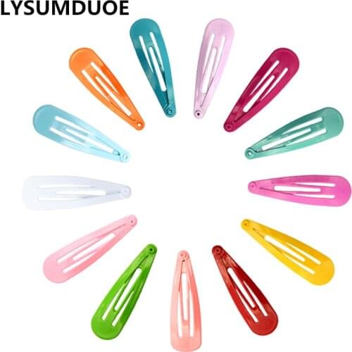 50Pcs BB Clip Solid Candy Barrette Children Kids Hairpin Wedding Hairgrip Pin Women Clips New Year Gift Girl Hair Accessories