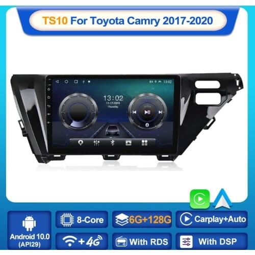 MEKEDE TS10 For Toyota Camry 8 XV 70 2017 - 2020 Car Radio Multimedia Video Player Navigation Android 10 No 2din 2 din dvd WIFI