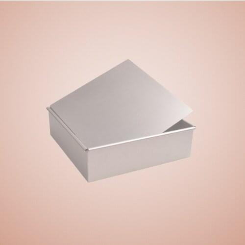 BAKEST 1pcs Aluminium Alloy Square Shape Removable Bottom Cake Baking Mold Muilt Size For Choose