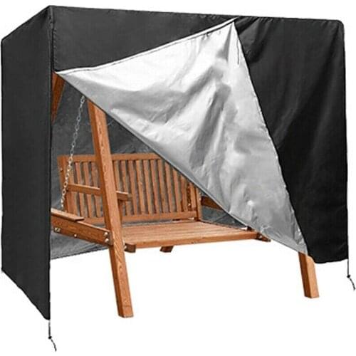 Swing Seat Cover Chair Protection Outdoor Waterproof Anti UV Patio Garden Solid Foldable for 3 Seater 220x125x170cm