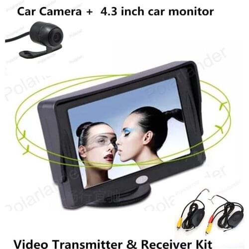 4.3 Inch TFT LCD Color Car LED display Monitor with Night Vision Rearview Camera