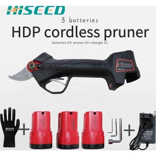 CE FC orchard electric pruner battery pruning shear cordless two batteries attached