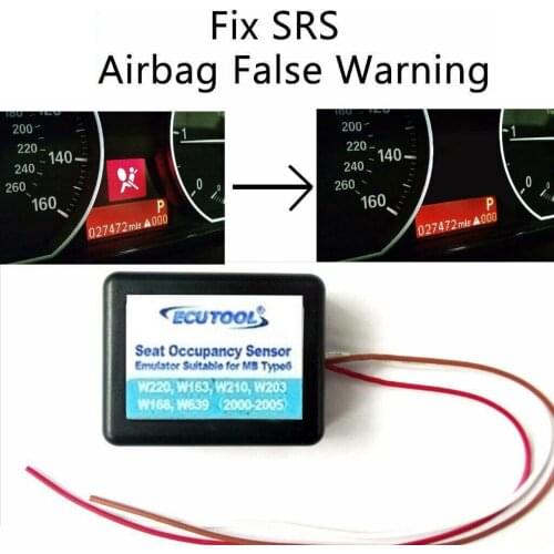 Airbag Sensor Emulator Passenger Seat Occupancy Mat Bypass for Mercedes-Benz W163 W168 W203 W210 sensor simulator